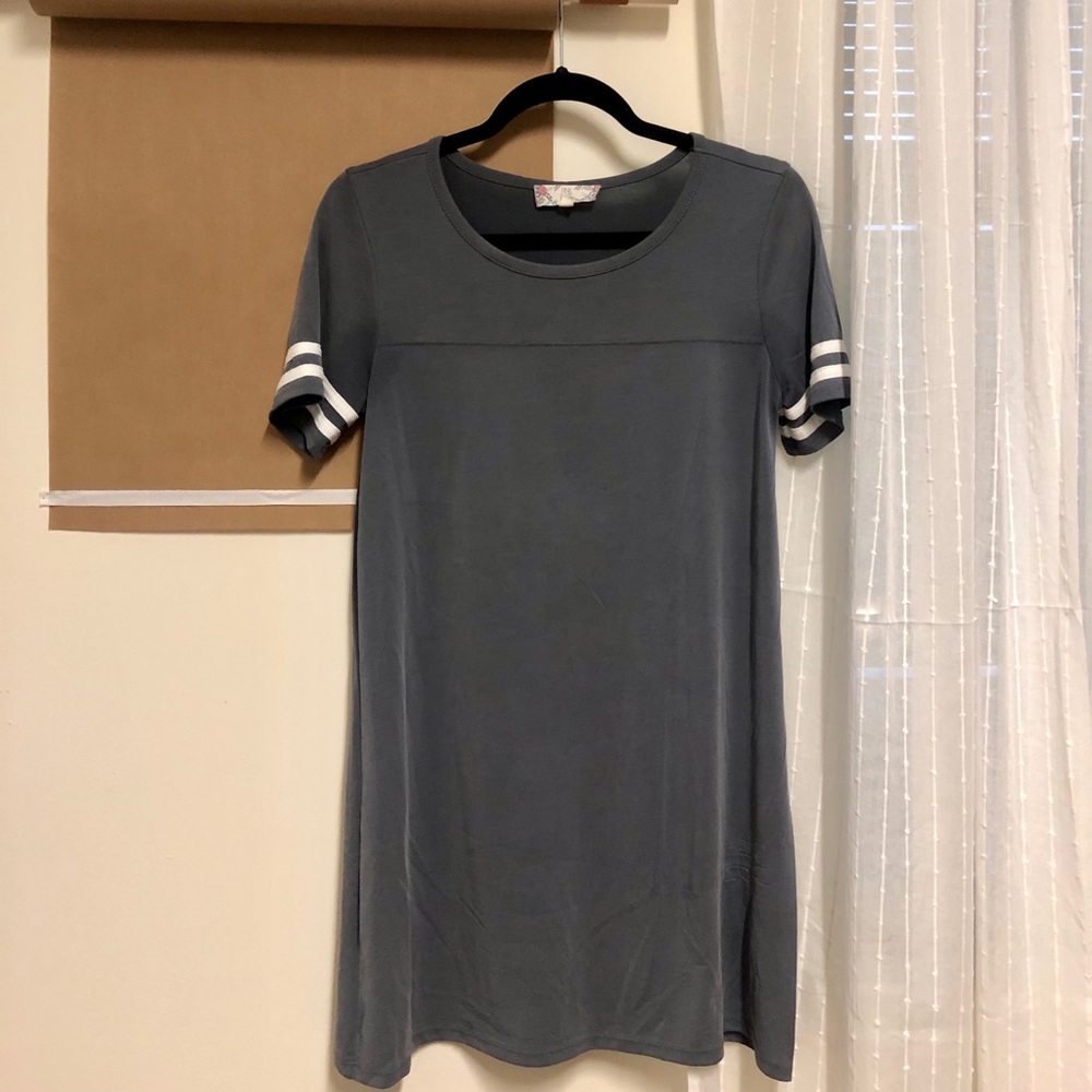 Grey jersey dress